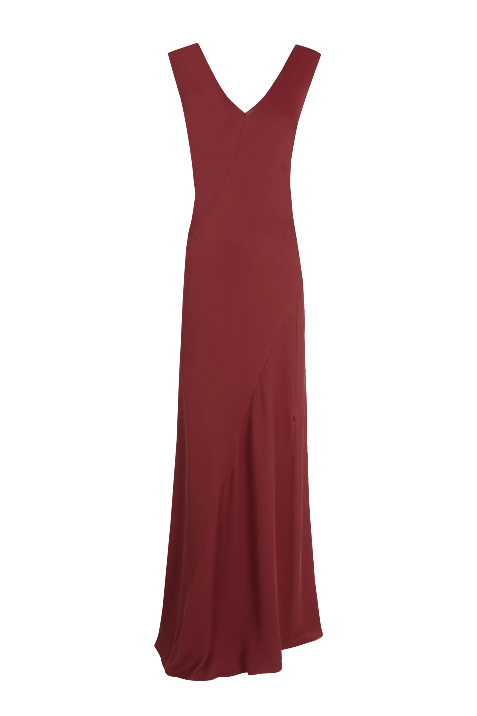 Kara, vestido de seda cereza